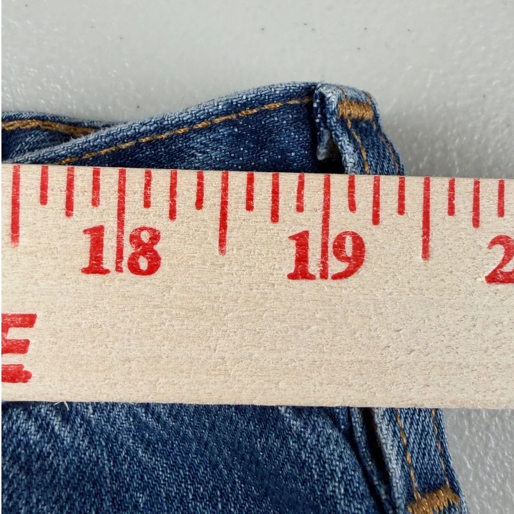 Orvis American Denim Mens Blue Straight Leg Jeans Medium Wash 38x29 Made in USA